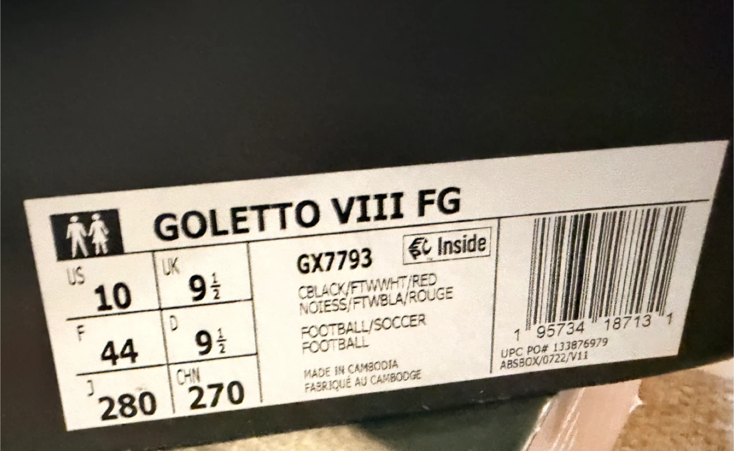 Adidas Goletto VIII FG Soccer Cleats - photo 4