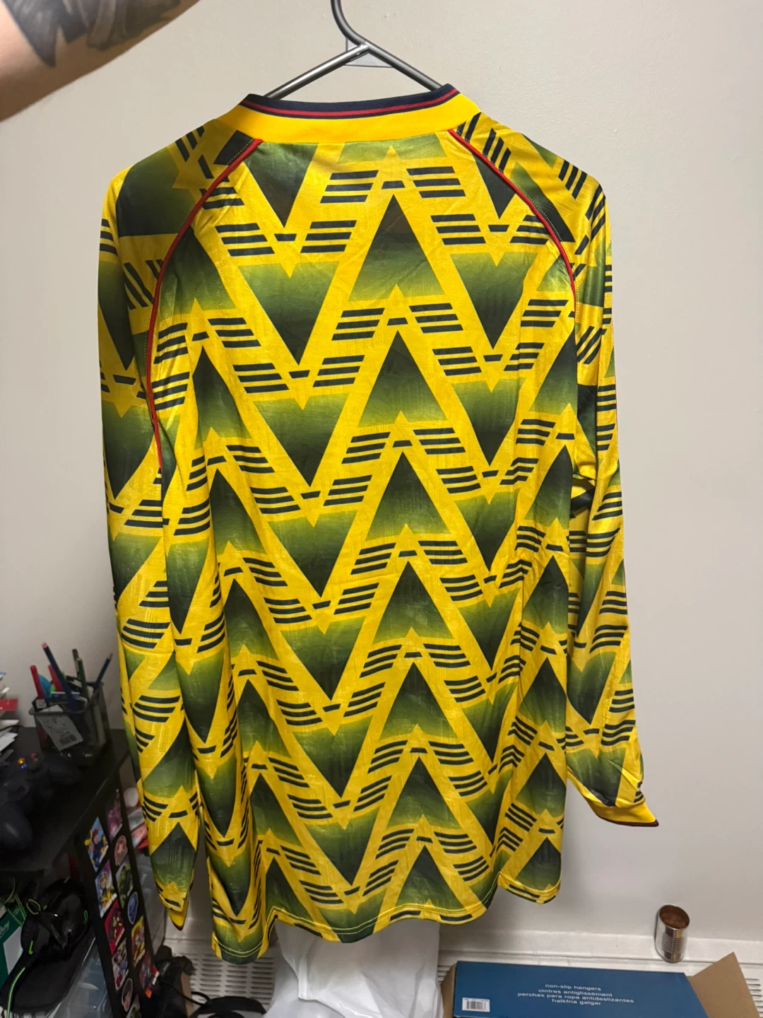 Arsenal Retro Long Sleeve Football Jersey 1991-93 Large - photo 2