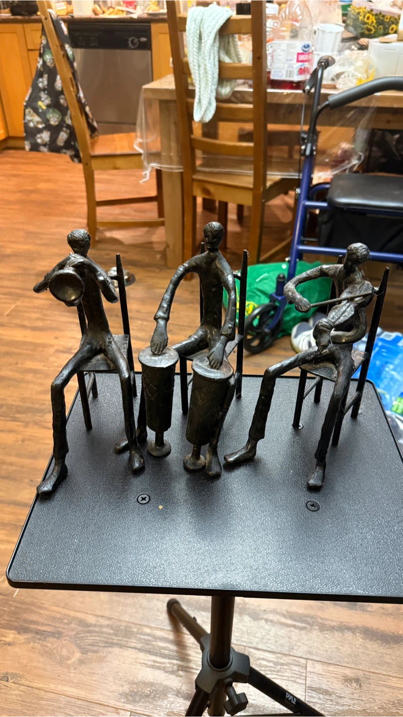 Metal Musicians Trio Sculpture - photo 2