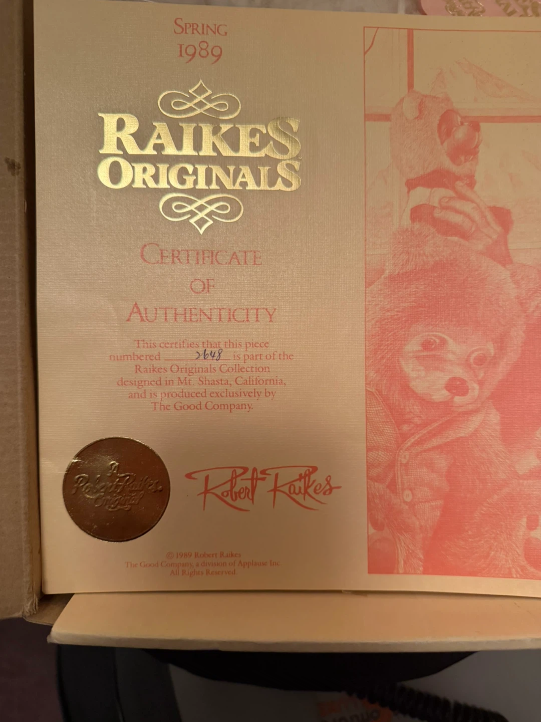 Raikes Originals Doll with Certificate of Authenticity - photo 2
