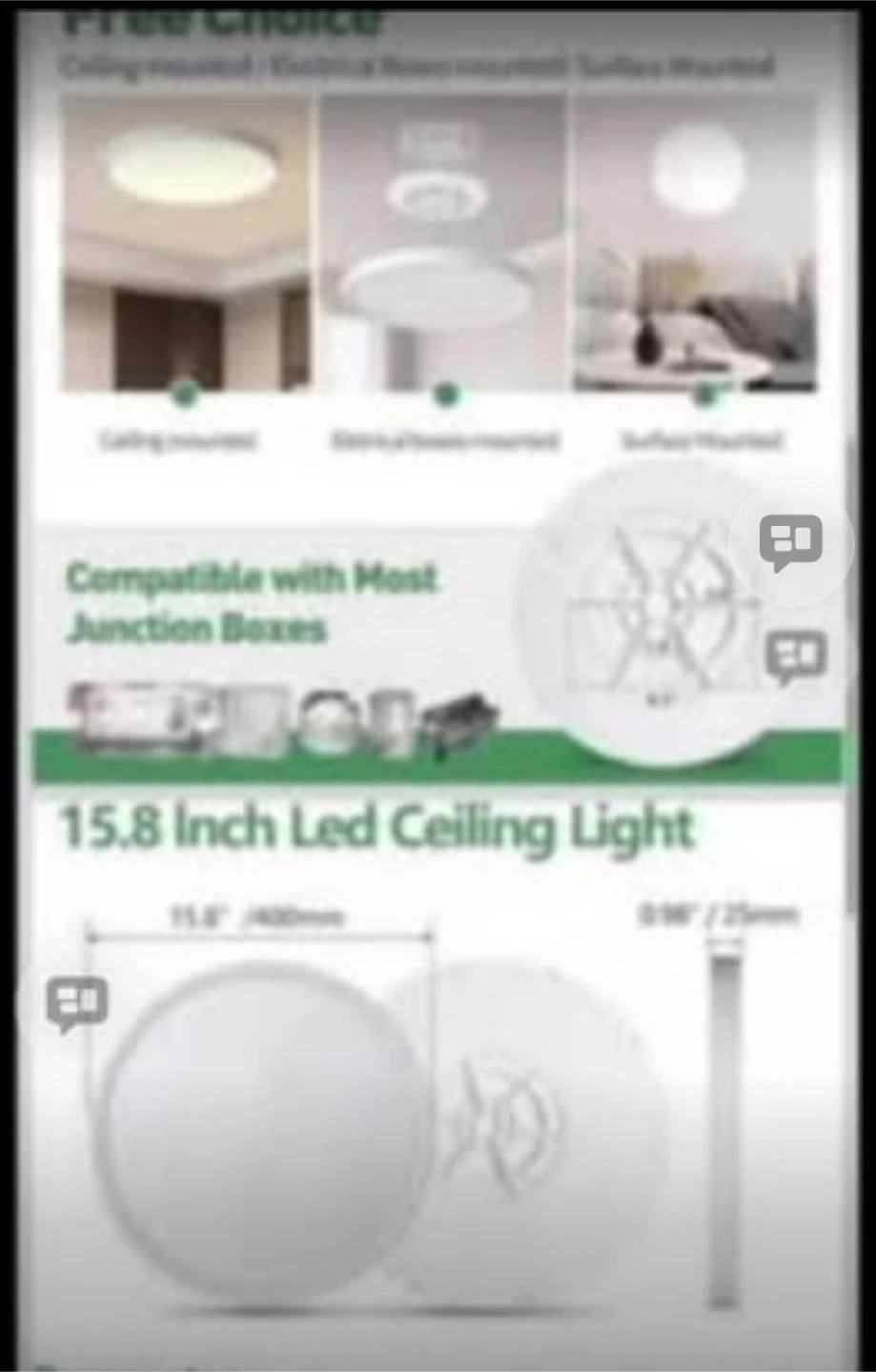 Wisdom FLY Lighting 15.8 Inch LED Ceiling Light - photo 4