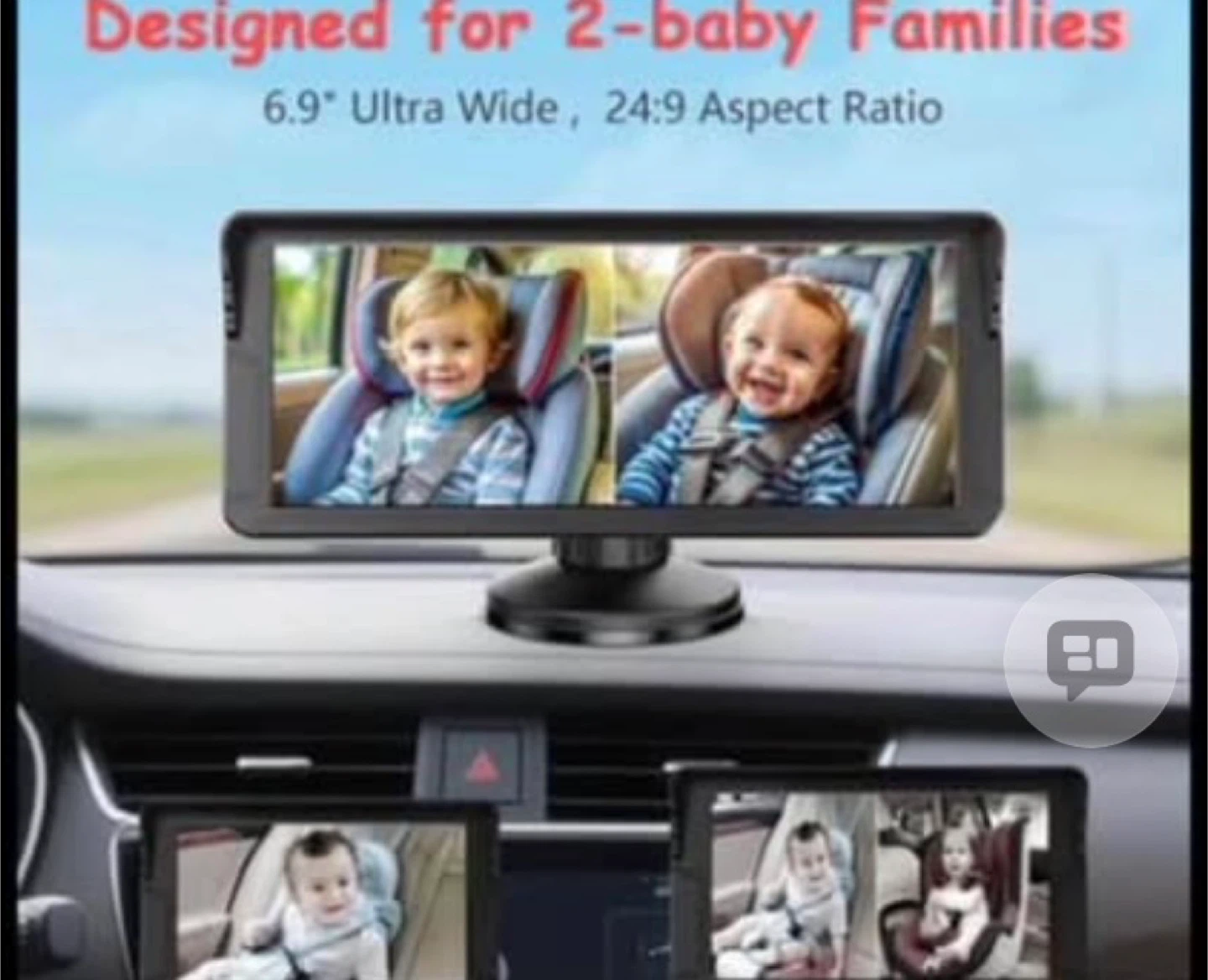 Car Baby Monitor with 6.9" HD Screen - photo 3