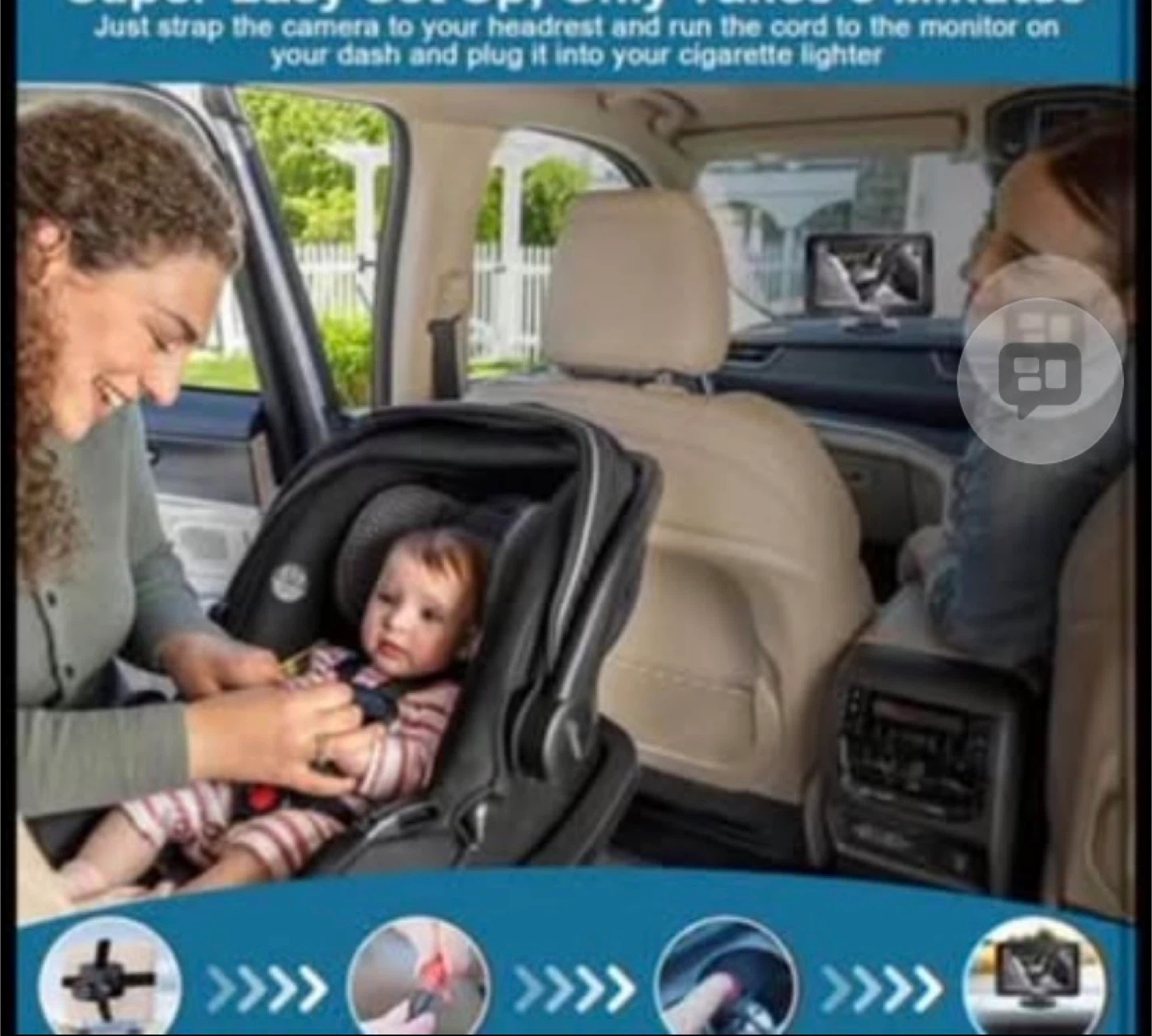 LeeKooLuu Baby Car Camera Monitor HD 1080P - photo 3