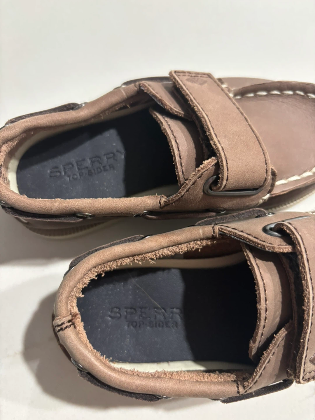 New Size 8M Sperry Top-Sider Brown Leather Boat Shoes (Toddler) - photo 3