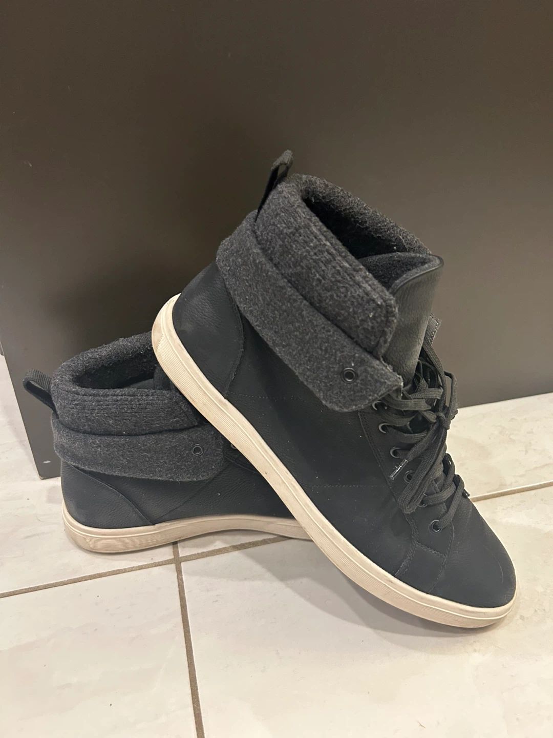 ALDO Black High-Top Sneakers - Size 12