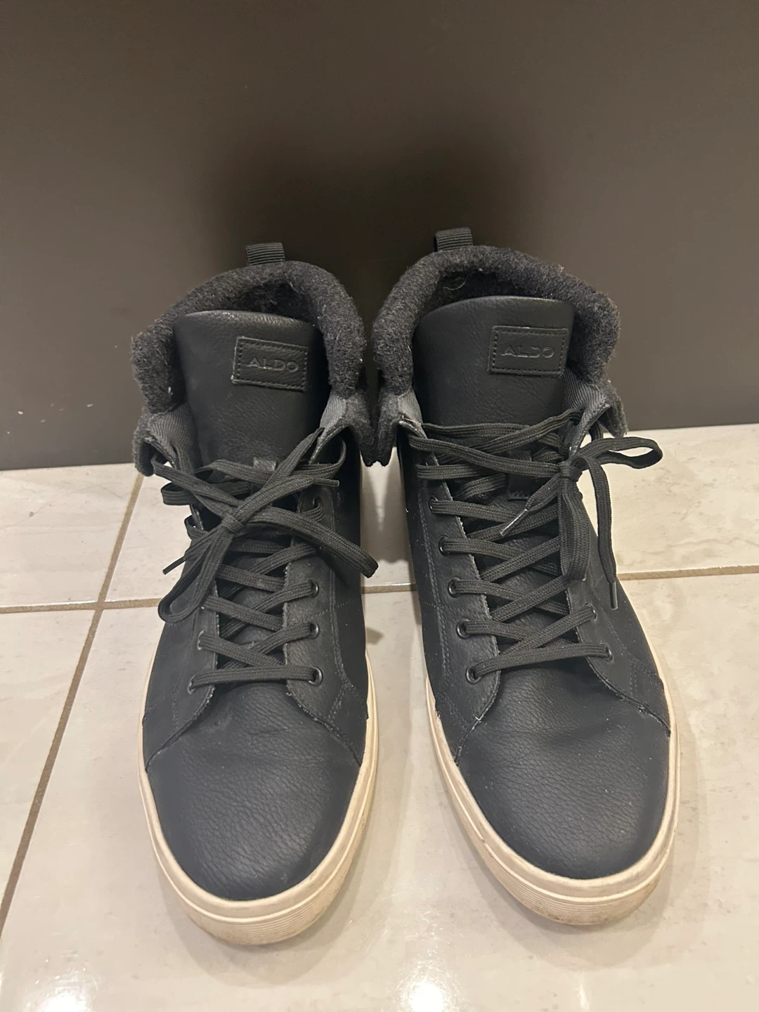 ALDO Black High-Top Sneakers - Size 12 - photo 2