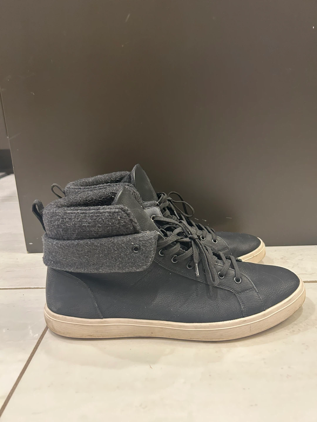 ALDO Black High-Top Sneakers - Size 12 - photo 3