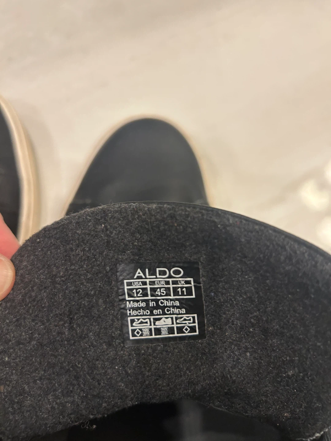 ALDO Black High-Top Sneakers - Size 12 - photo 5