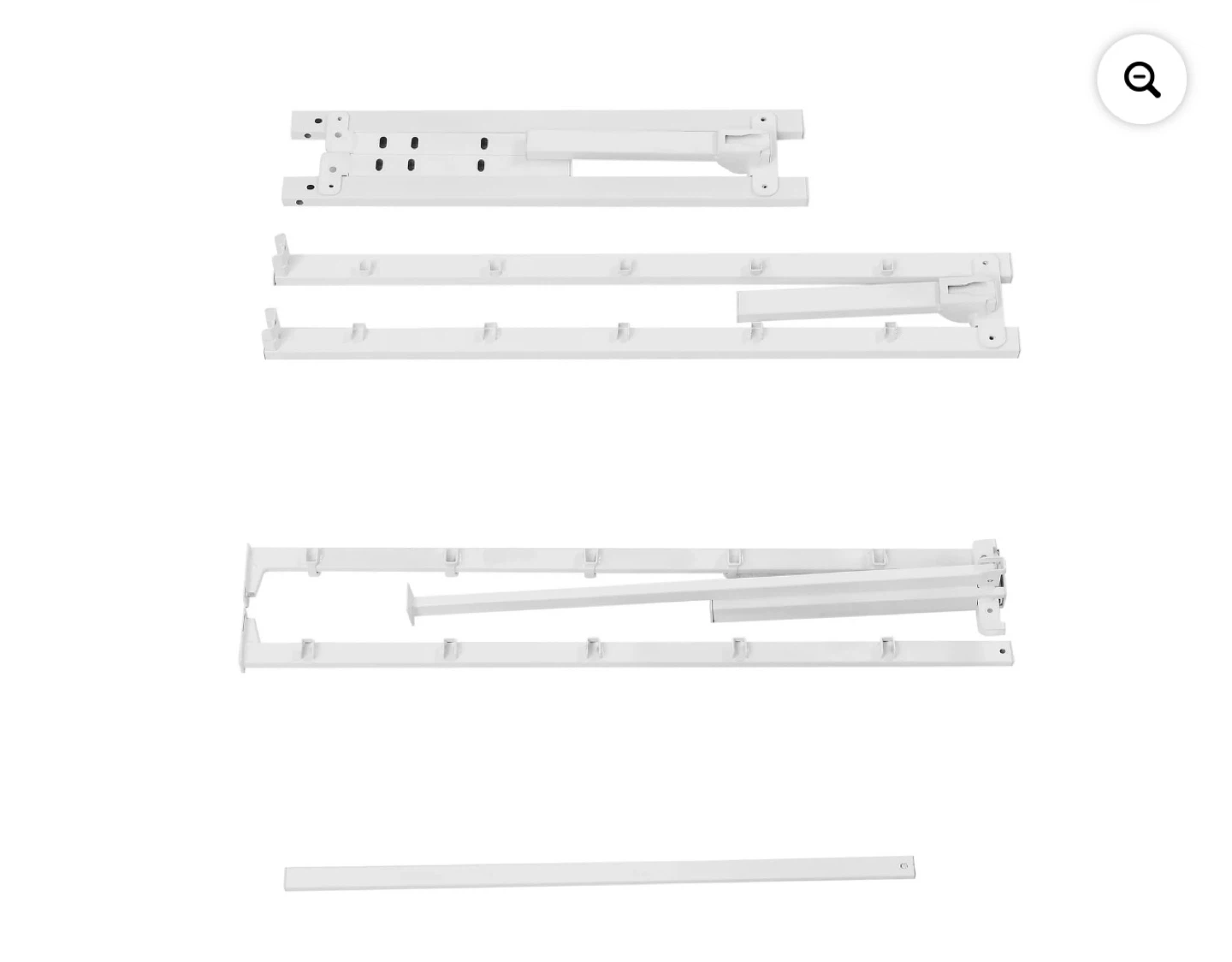 White Metal Bed Frame - photo 5