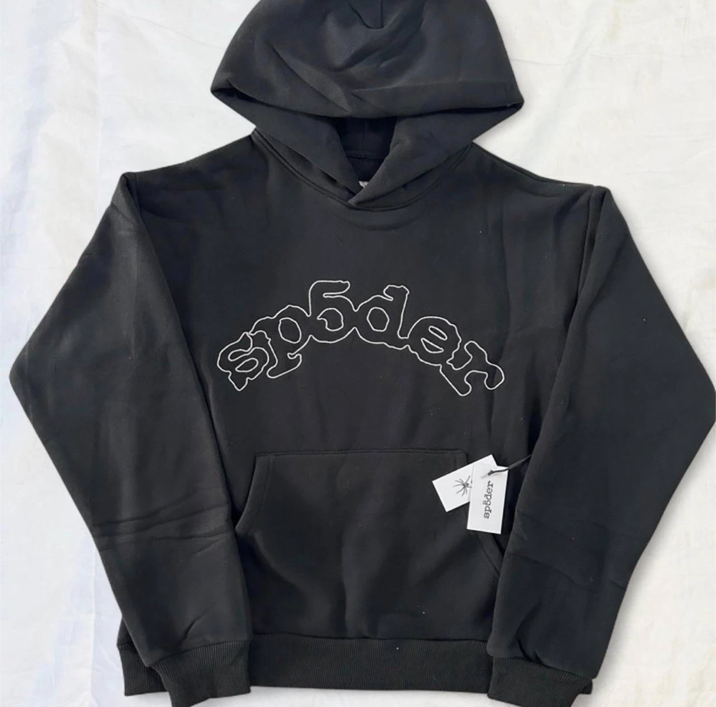 Sp5der Black OG Logo Hoodie – All Sizes