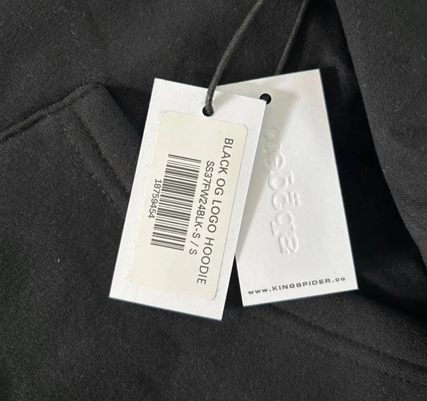 Sp5der Black OG Logo Hoodie – All Sizes - photo 4