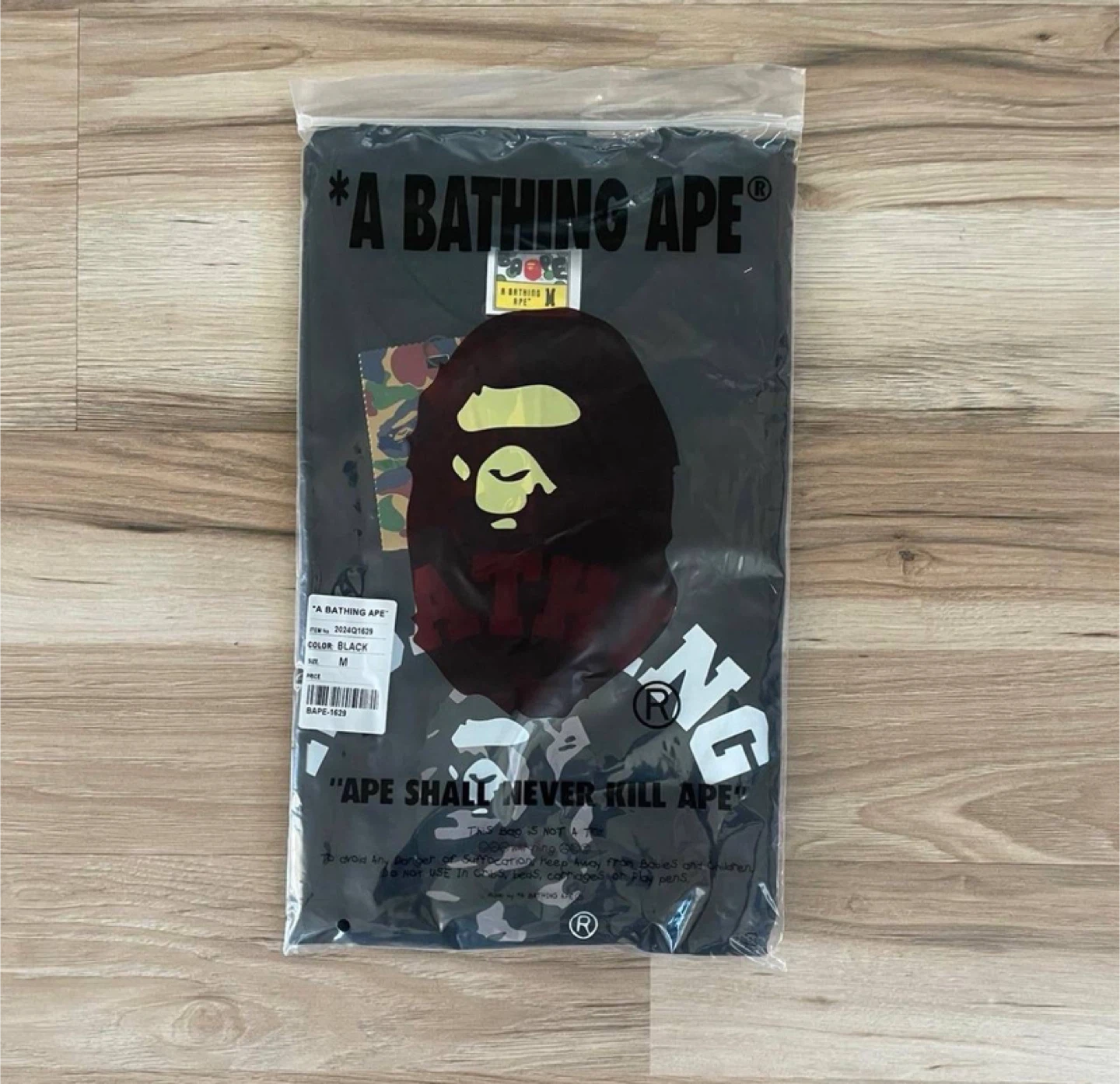 Bape Camo Ape Head Black T-Shirt – All Sizes - photo 2