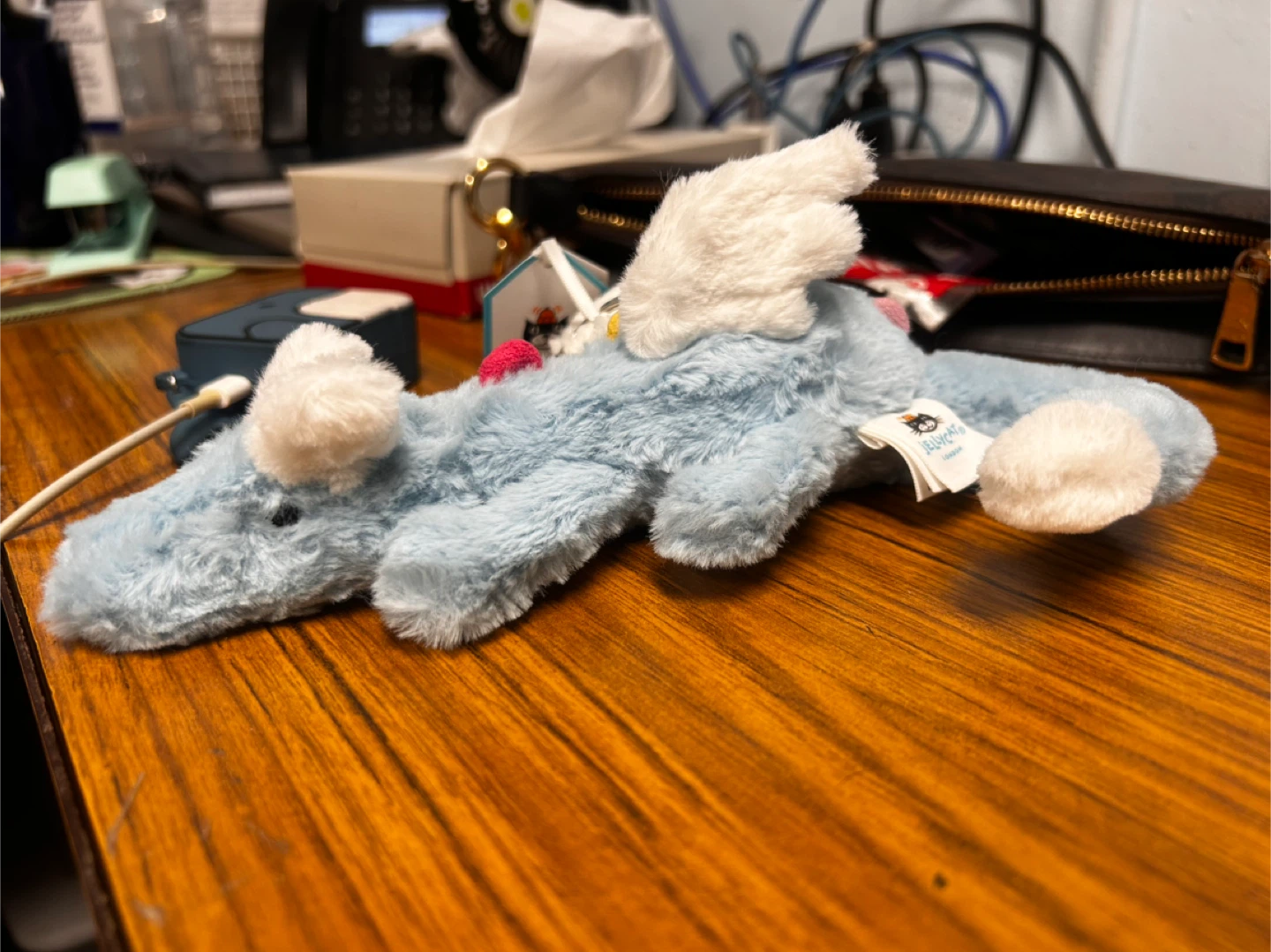 Jellycat Blue Dragon Plush Bag Charm - photo 2