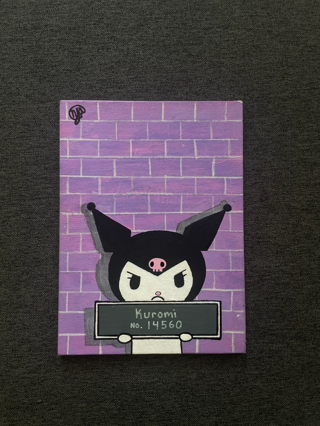 Sanrio Kuromi Acrylic Painting - photo 2
