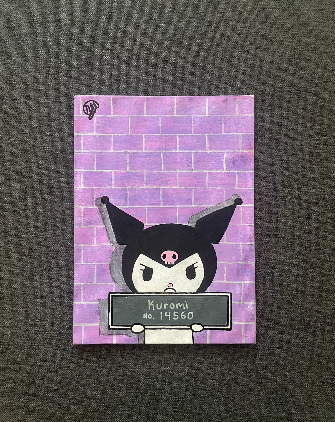 Sanrio Kuromi Acrylic Painting