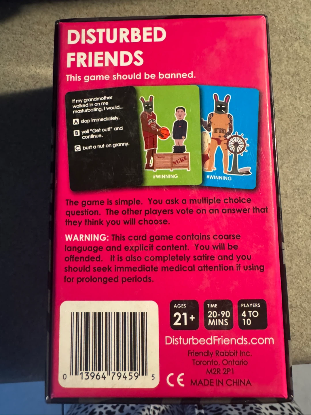 Disturbed Friends - Party Card Game - photo 3