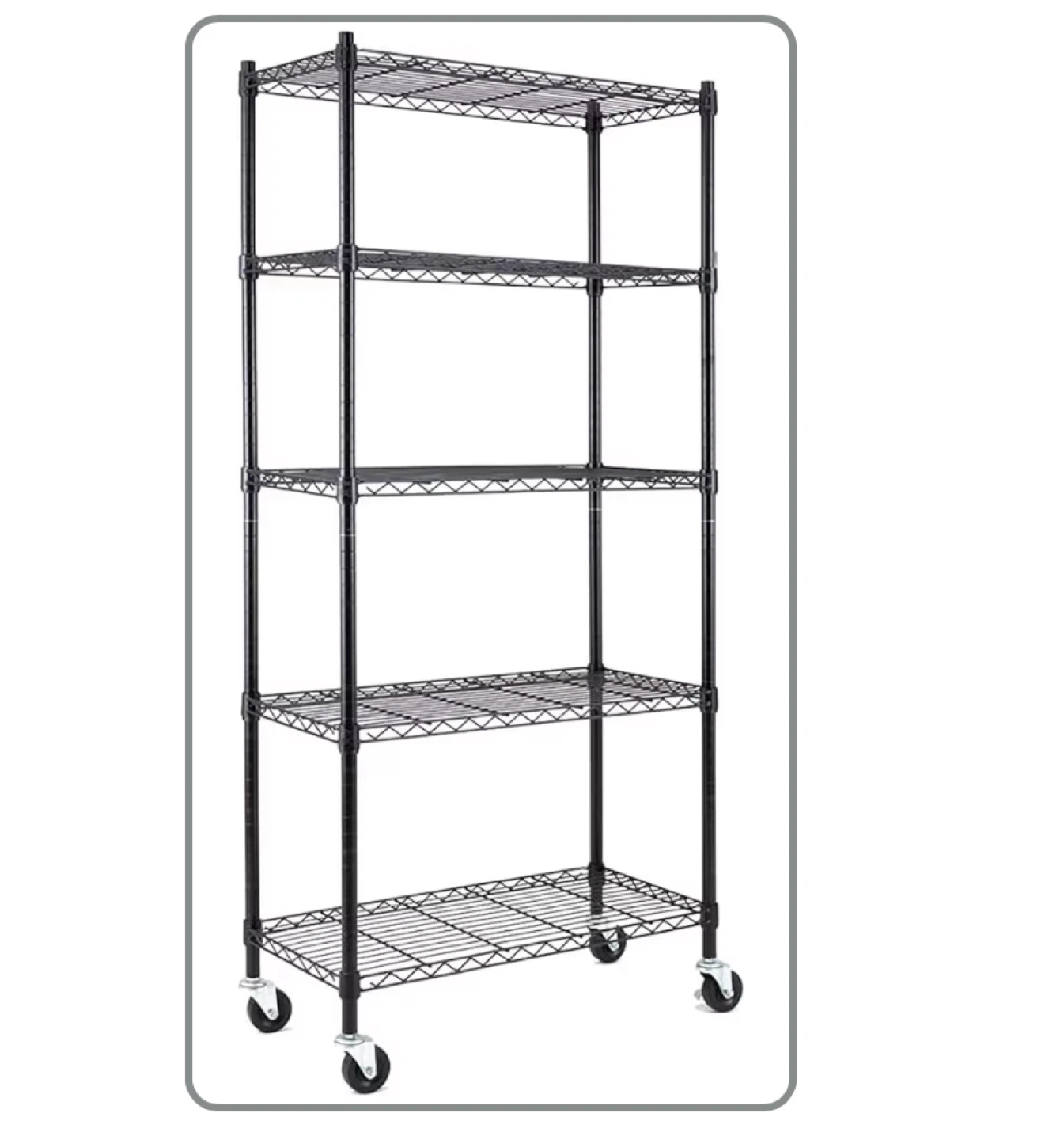 Wire Shelving Unit with Casters - photo 2