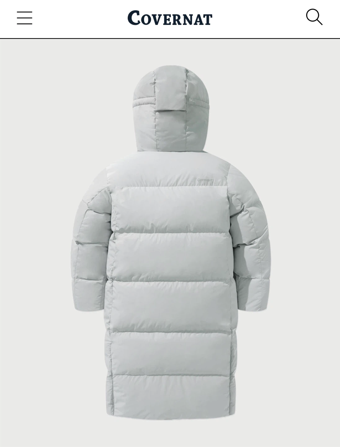 Covernat Duck Down Puffer Coat - Light Blue - photo 2