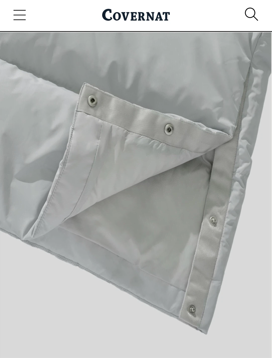 Covernat Duck Down Puffer Coat - Light Blue - photo 5