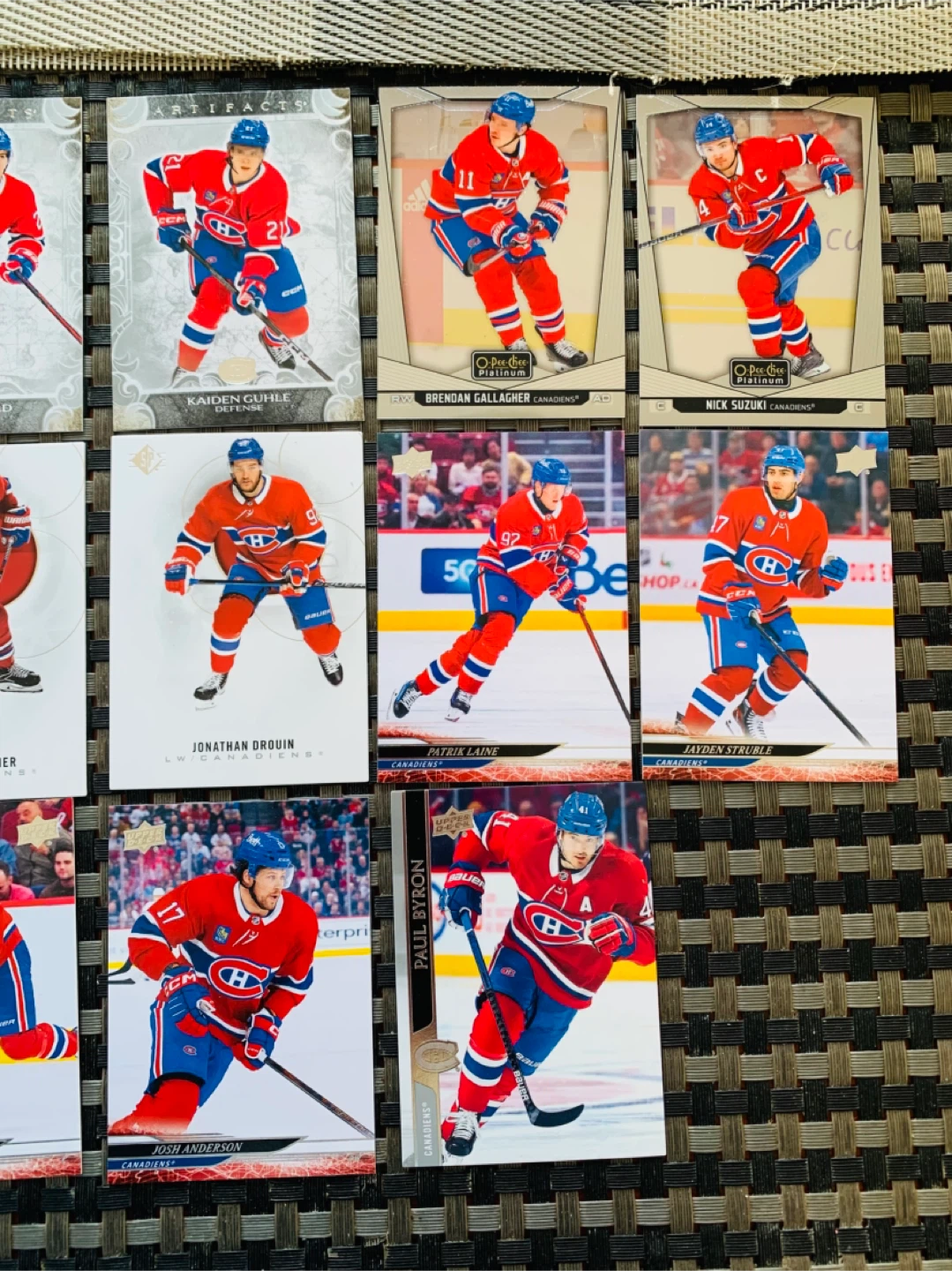 17 MTL Canadiens Mix Brand Trading Hockey Cards - photo 3