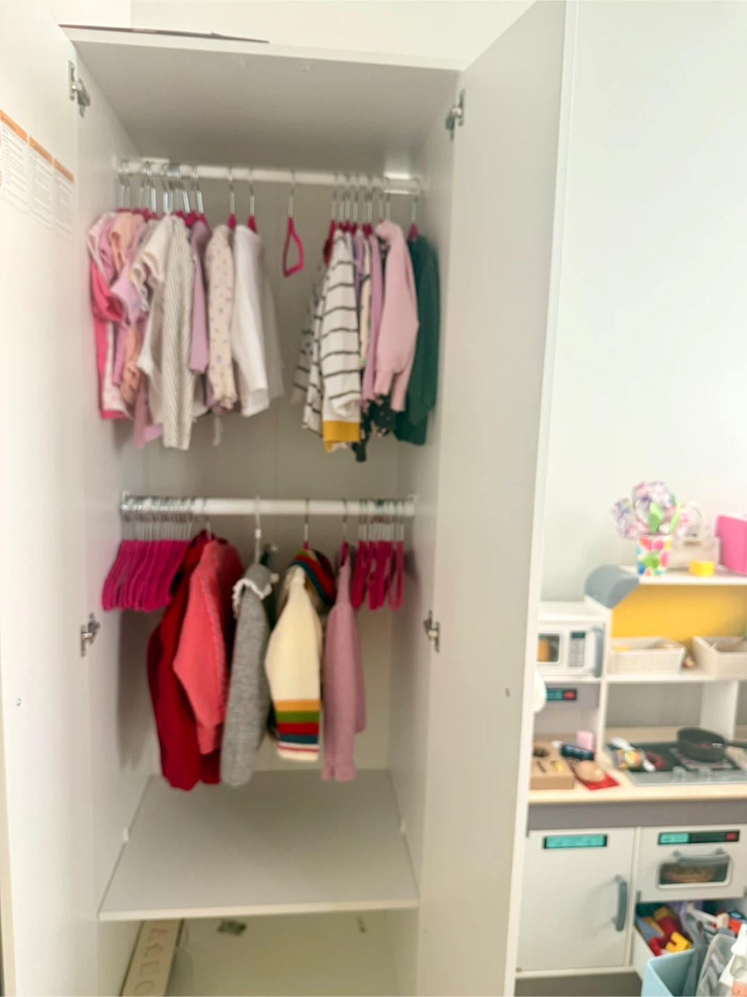 IKEA White Double Door Wardrobe - photo 3
