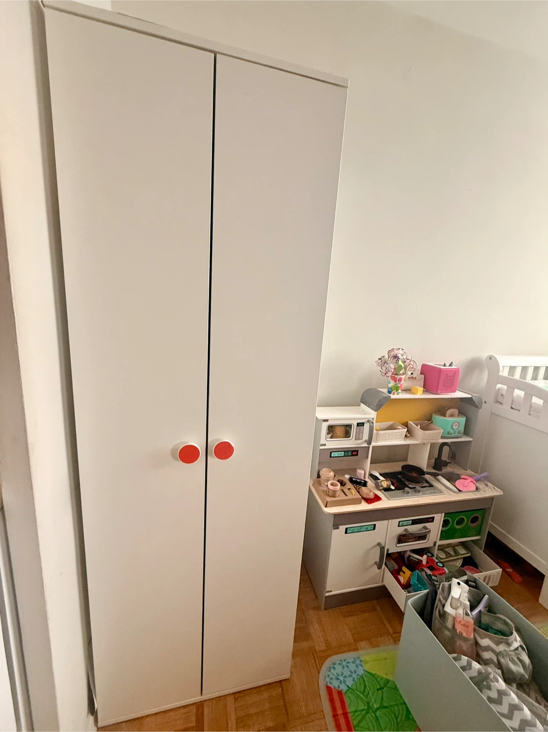 IKEA White Double Door Wardrobe