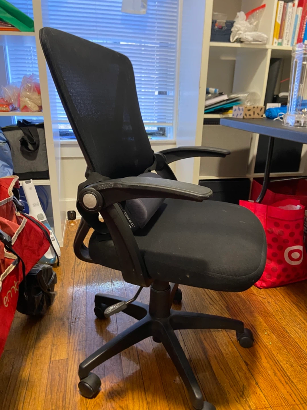 Black Ergonomic Mesh Office Chair with Lumbar Support
