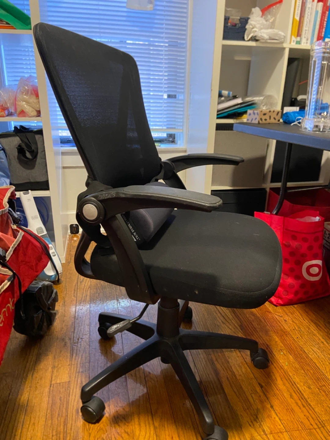 Black Ergonomic Mesh Office Chair with Lumbar Support - photo 2