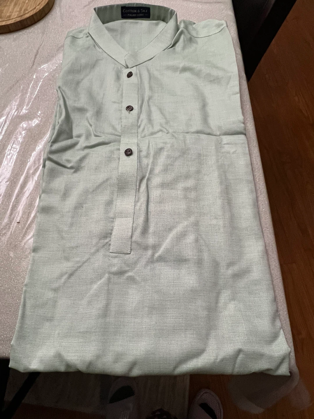Cotton & Silk Italian Fabric Men's Shirt - photo 3