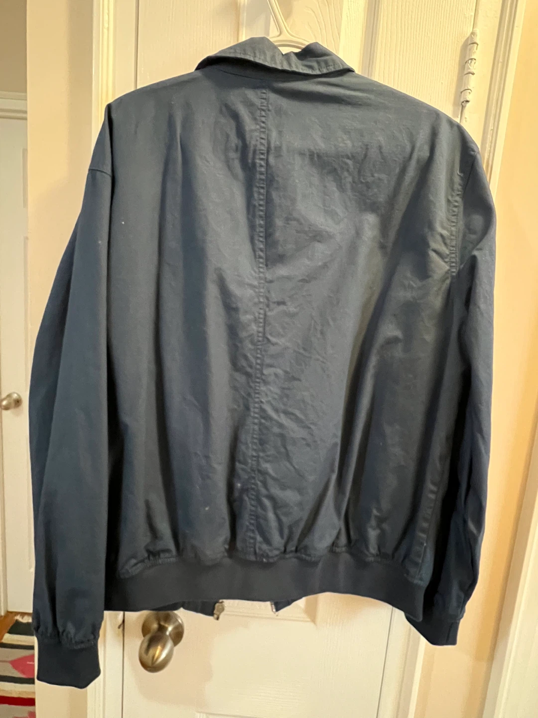 Zara Navy Bomber Jacket - Size US L - photo 5