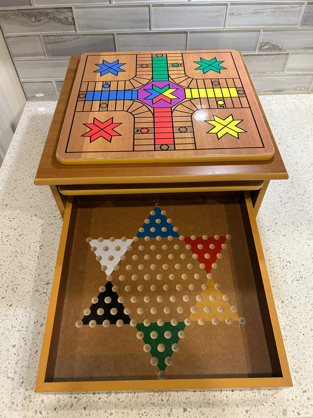 Wooden 6-in-1 Game Set - Chess, Chinese checkers - photo 3
