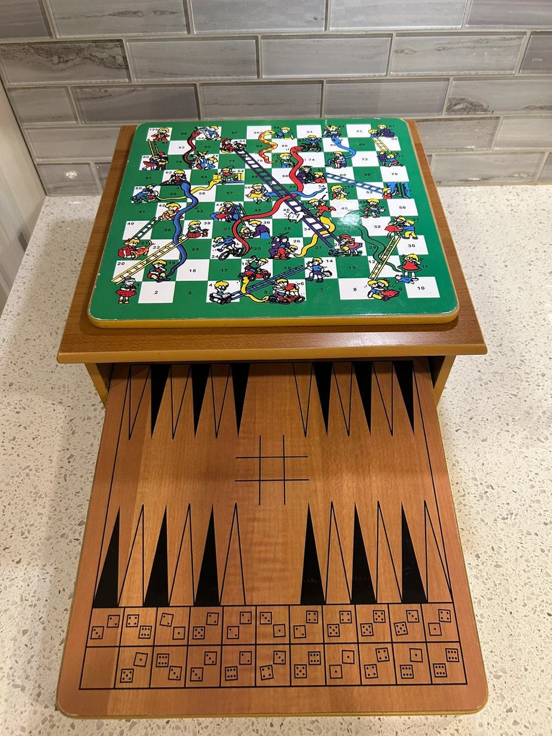 Wooden 6-in-1 Game Set - Chess, Chinese checkers - photo 4