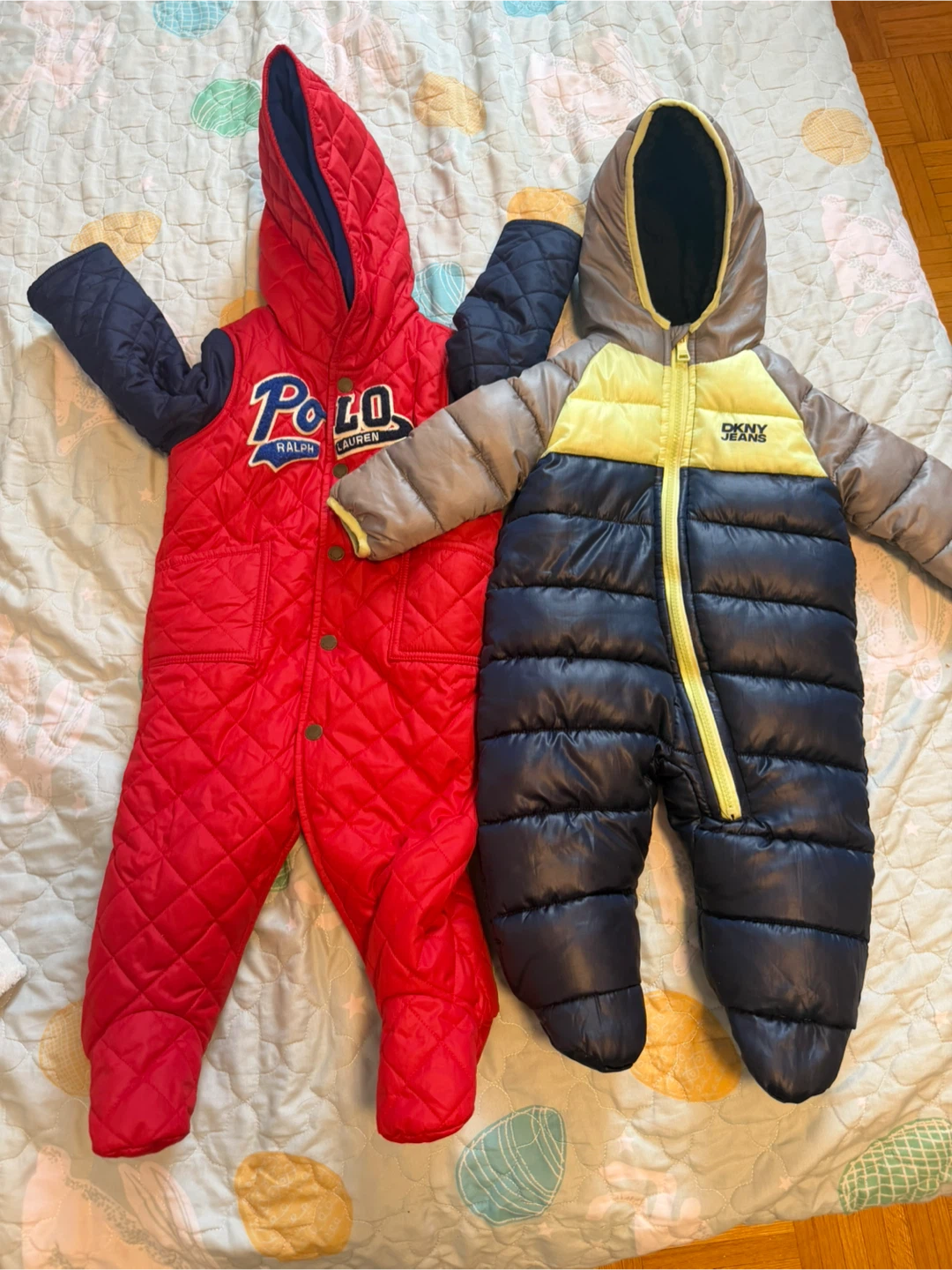 Polo Ralph Lauren and DKNY Jeans Snowsuits - 2 pcs
