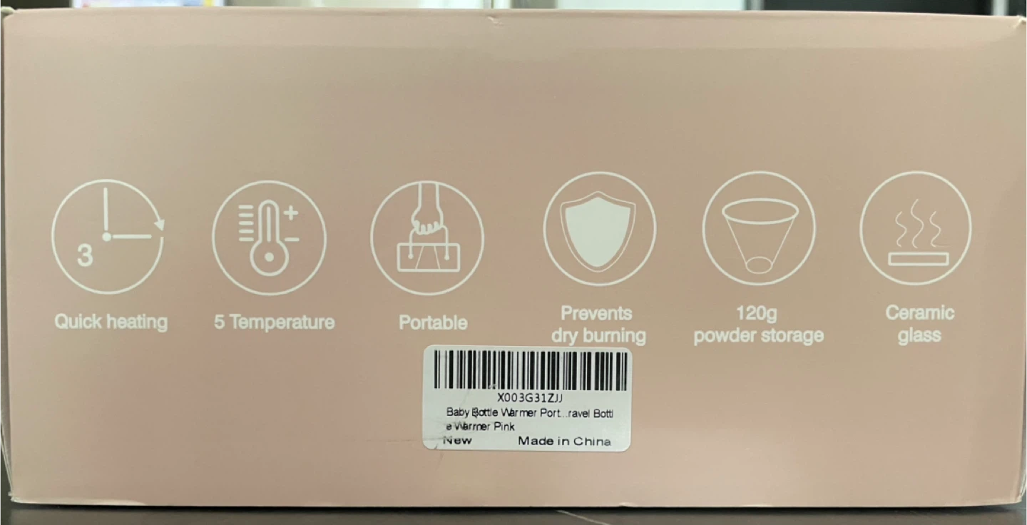 Portable Quick Heating Bottle Warmer - Pink - photo 3