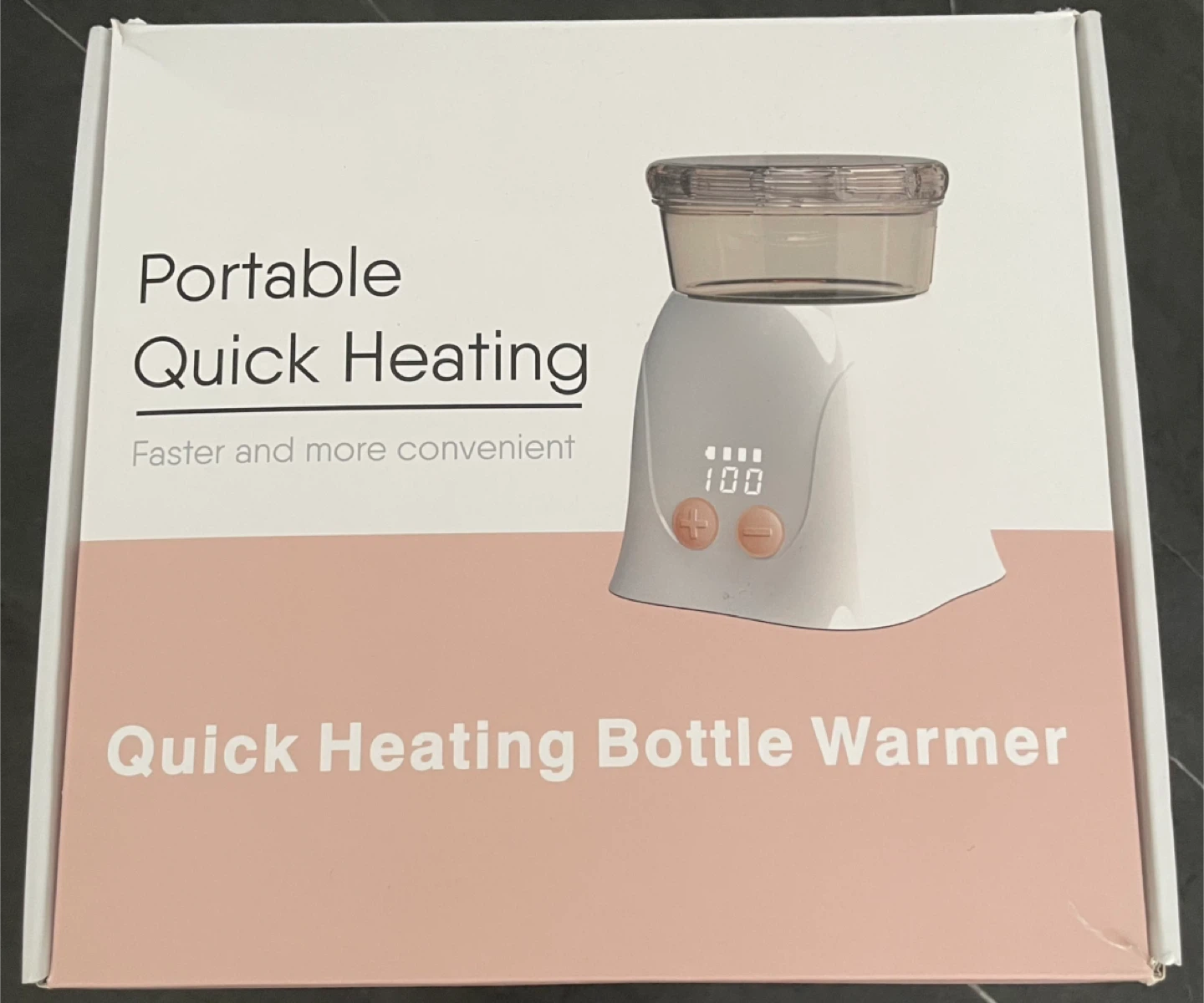 Portable Quick Heating Bottle Warmer - Pink