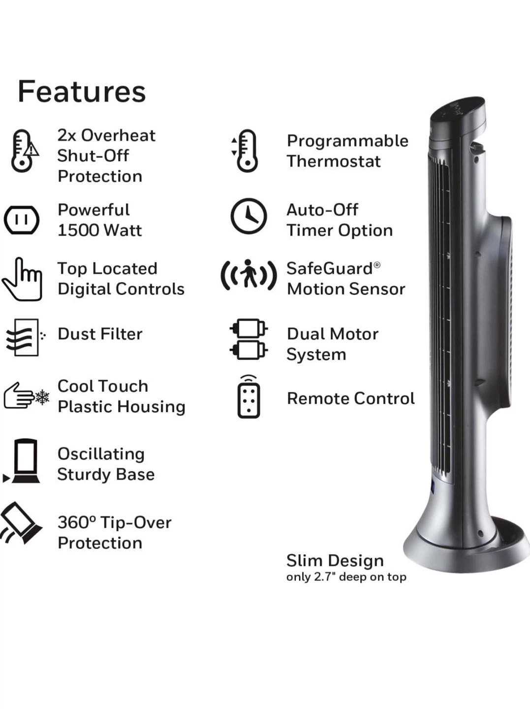 Honeywell Tower Heater with Remote