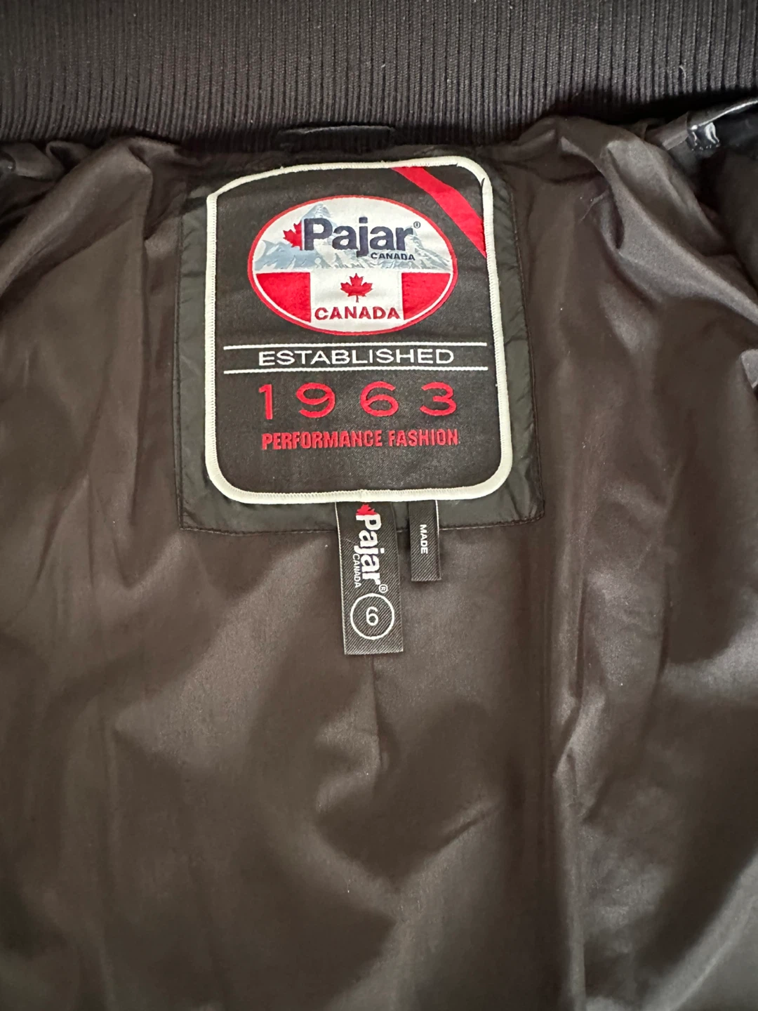 Pajar Canada Kids Puffer Jacket - Black, Size 6 - photo 3