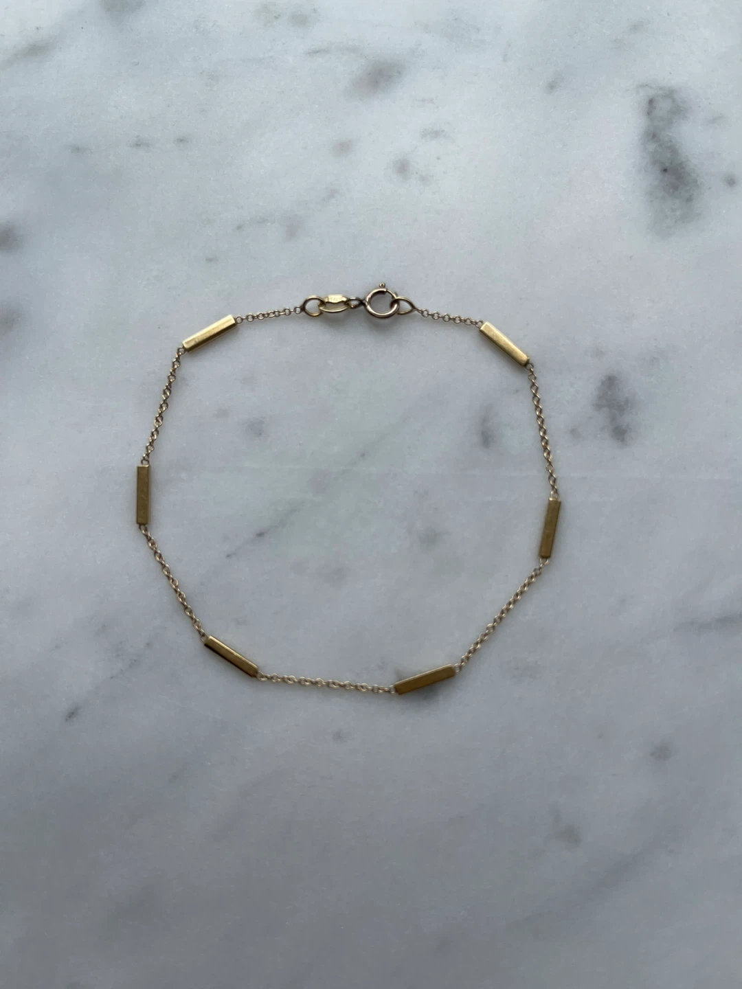 JENNIFER MEYER 14K/18K Yellow Gold Bar Bracelet