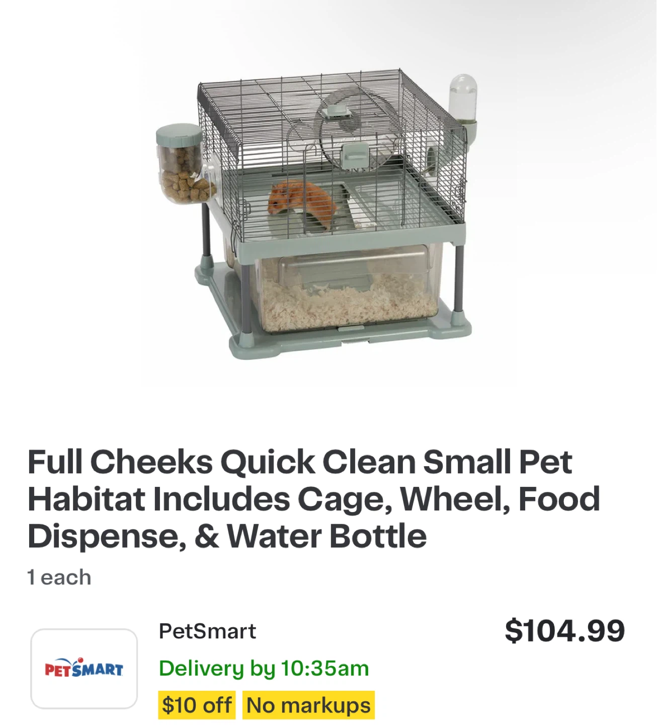 🏆 Full Cheeks Quick Clean Small Pet Habitat with Accessories