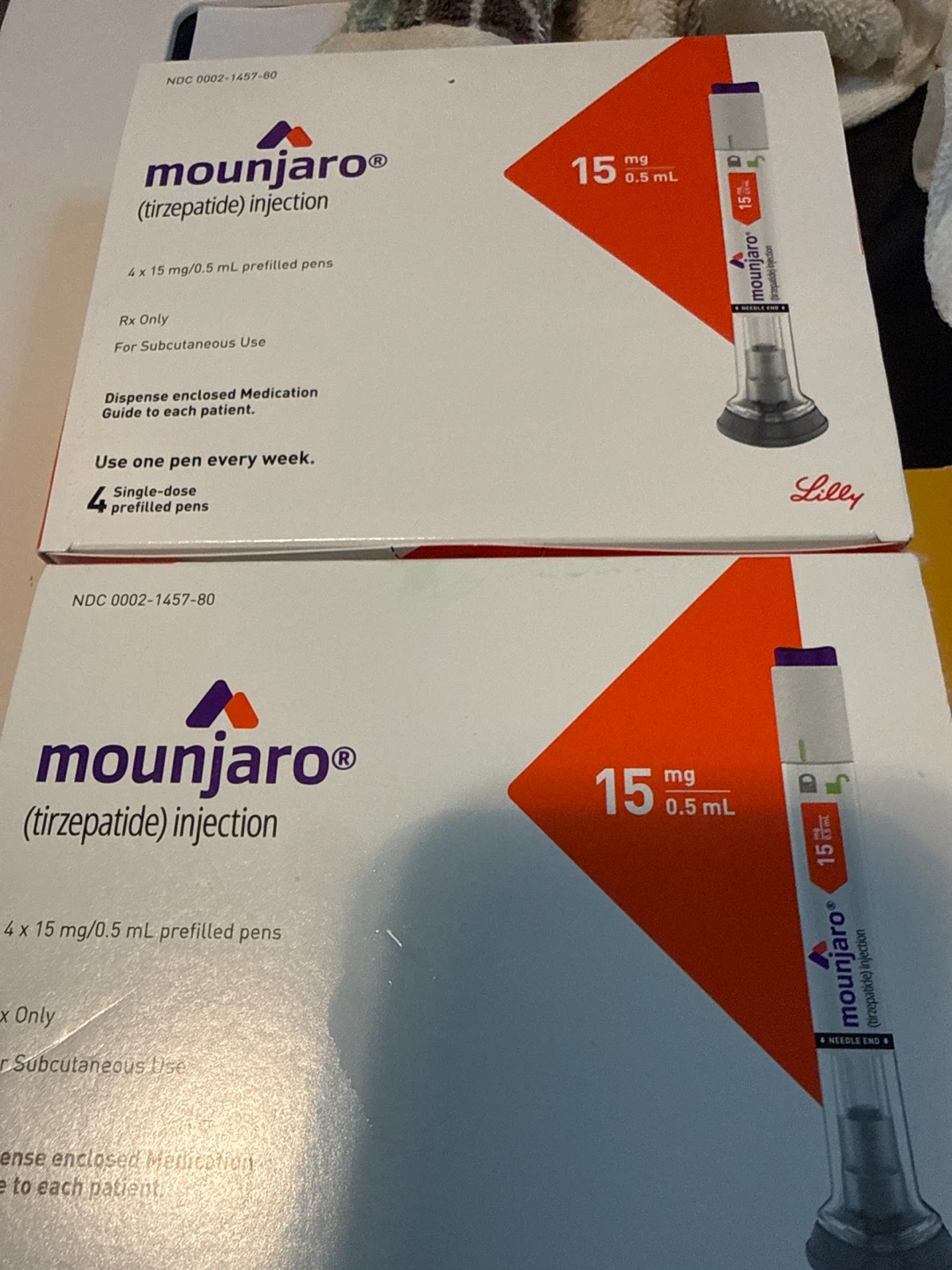 Mounjaro Tirzepatide Injection 15mg Prefilled Pens (4 Count)