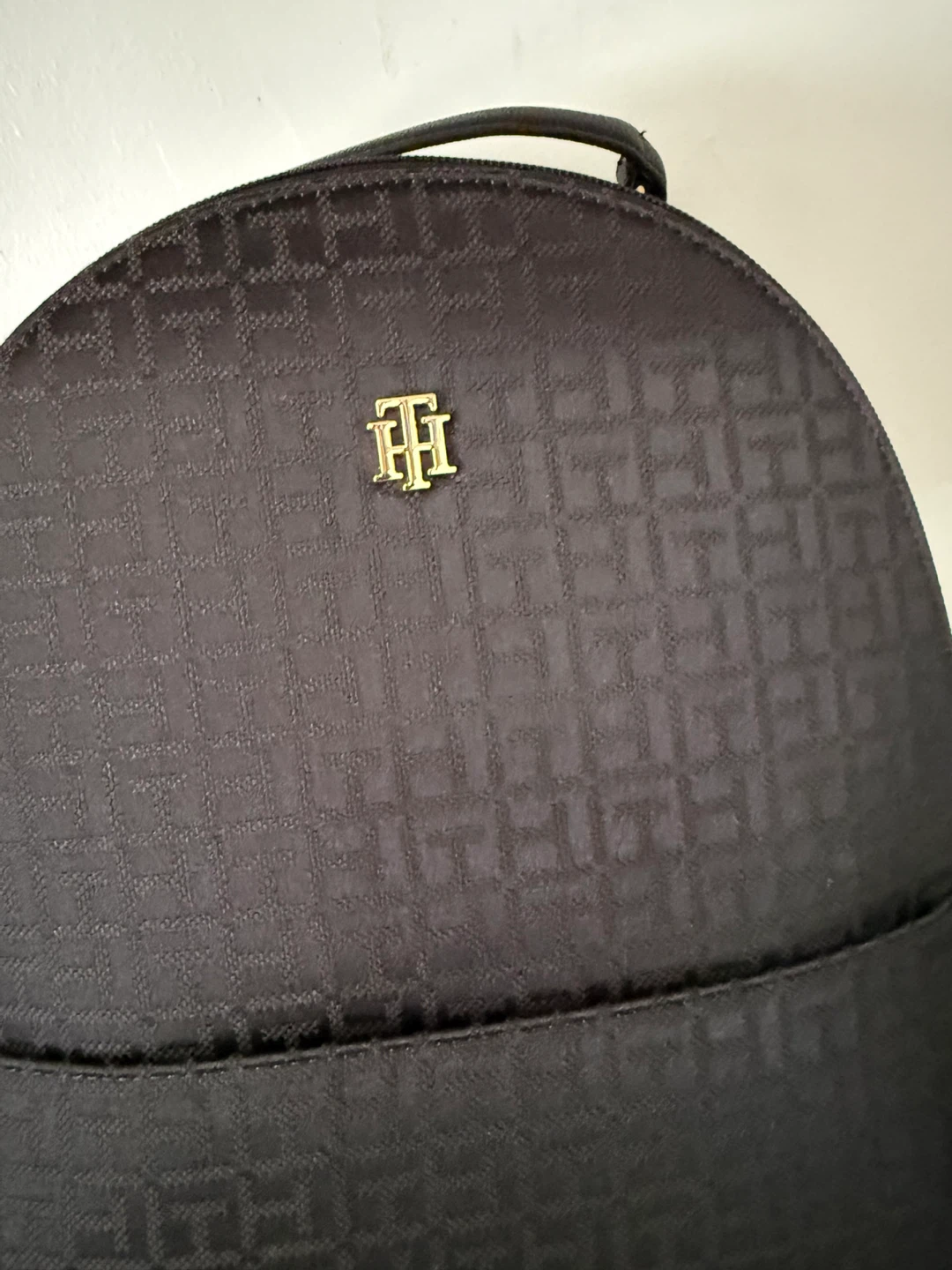 Tommy Hilfiger Black Monogram Backpack - photo 2
