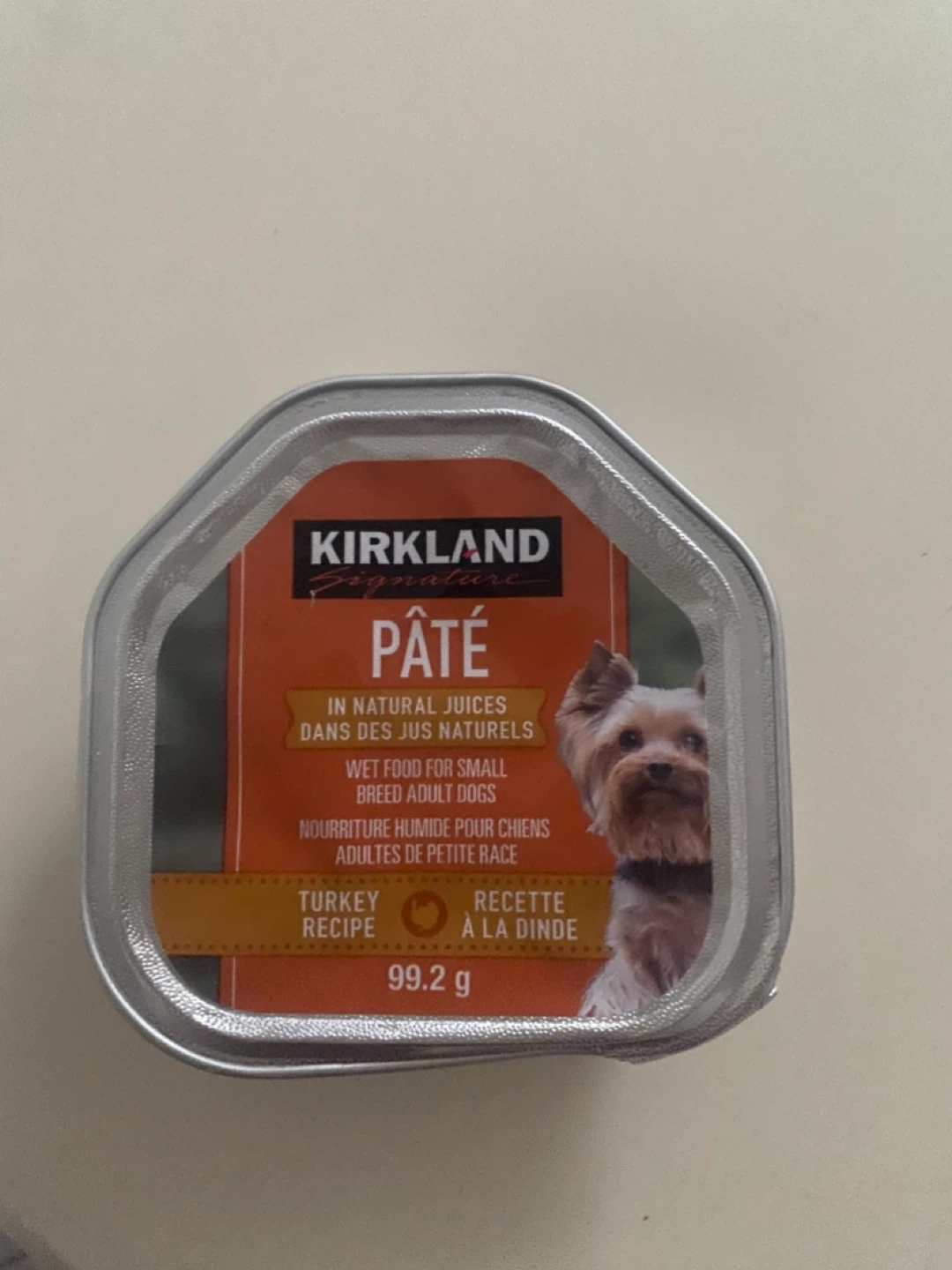 Kirkland Signature Pâté Turkey Recipe Wet Dog Food 99.2g