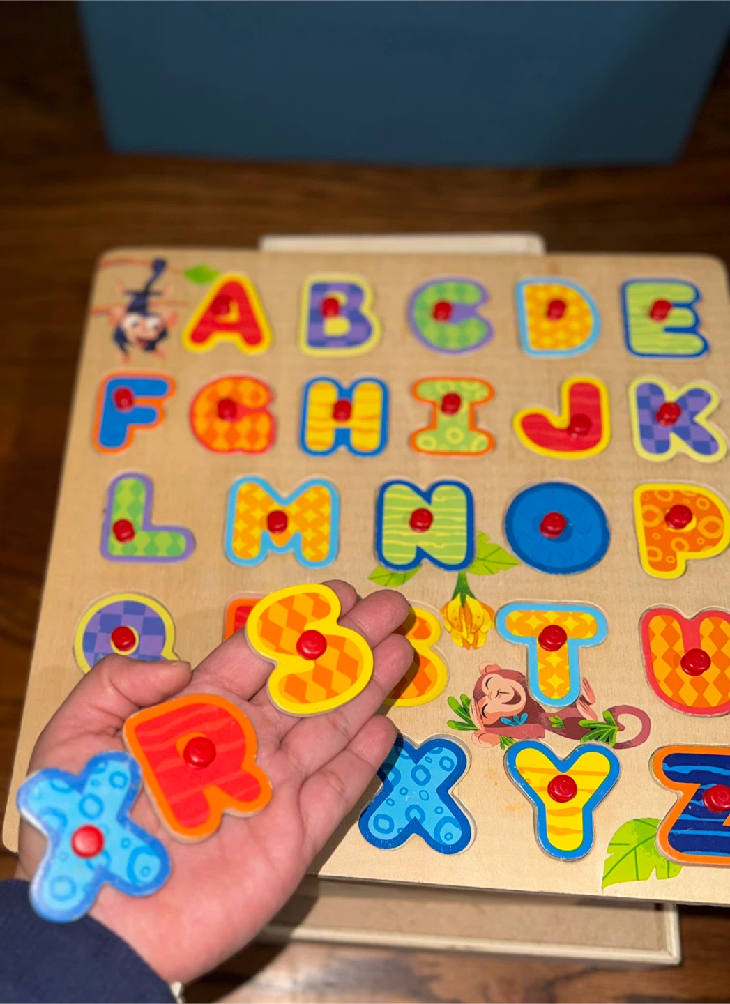 Wooden Alphabet Puzzle Board - photo 2