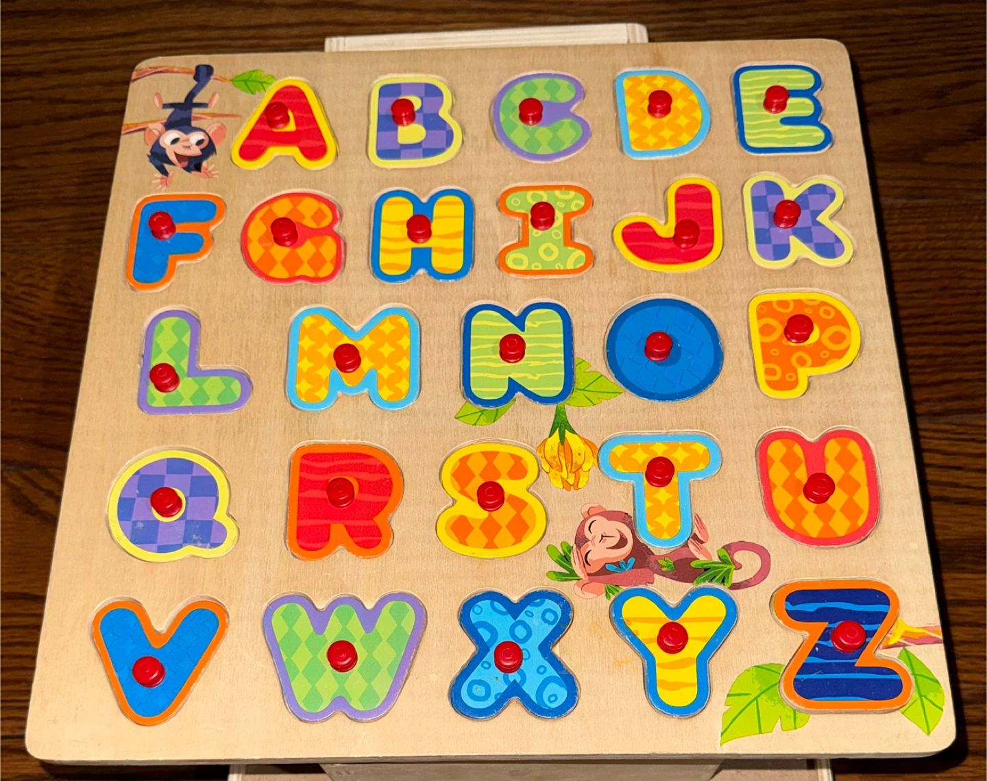Wooden Alphabet Puzzle Board