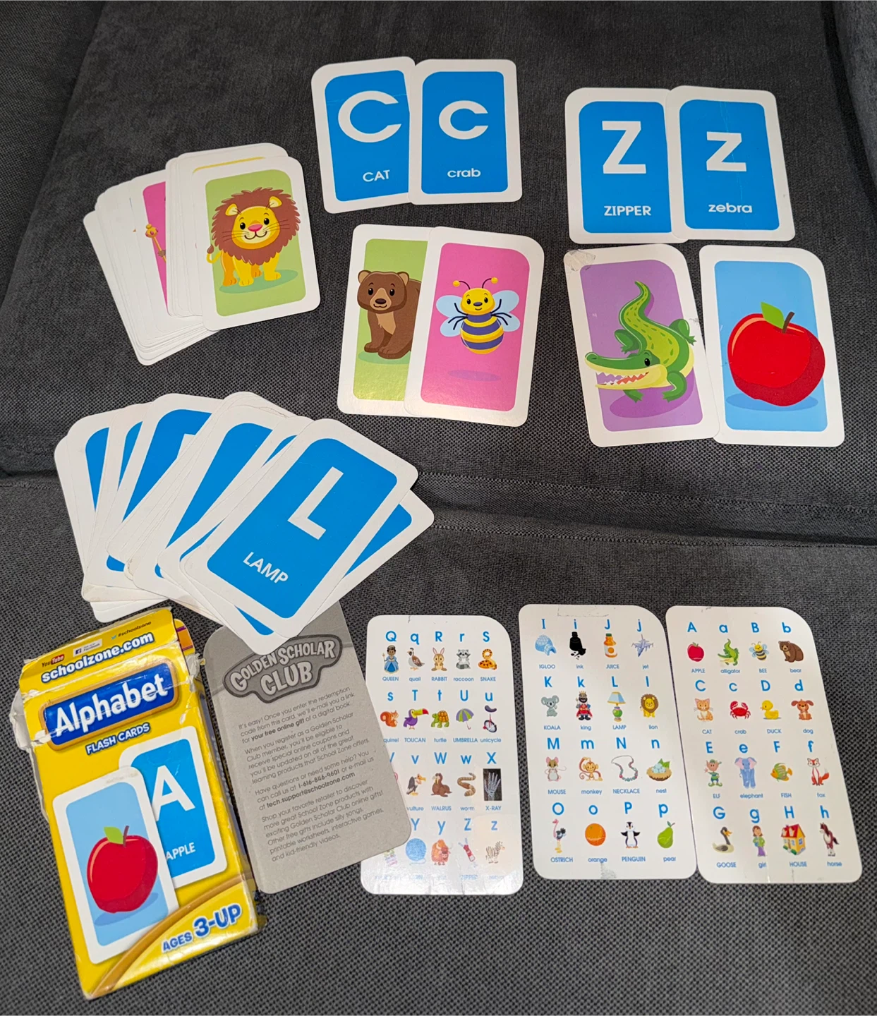 School Zone Alphabet & Numbers 1-100 Flash Cards - photo 2