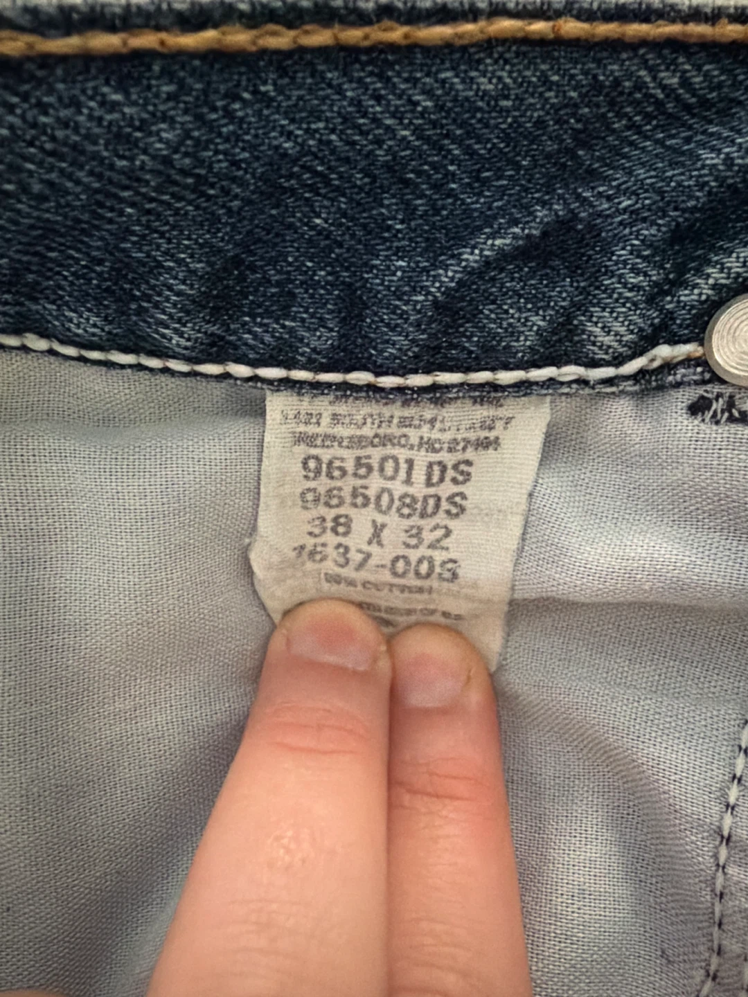 Wrangler Blue Denim Jeans Men's Size 38x32 🏆 - photo 3