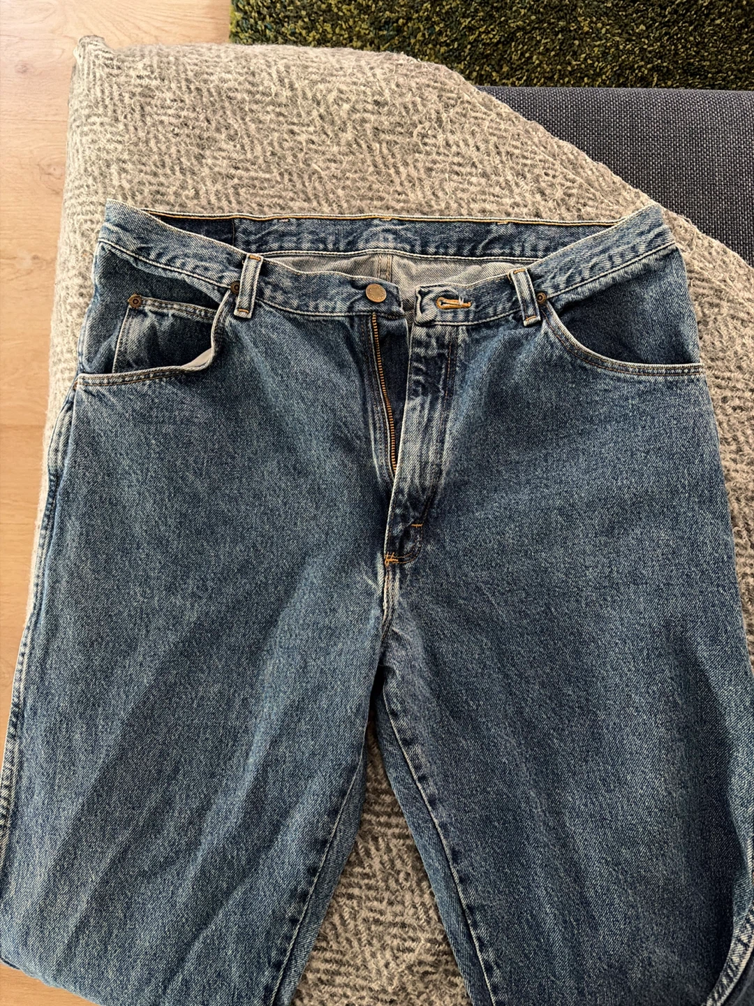 Wrangler Blue Denim Jeans Men's Size 38x32 🏆 - photo 2
