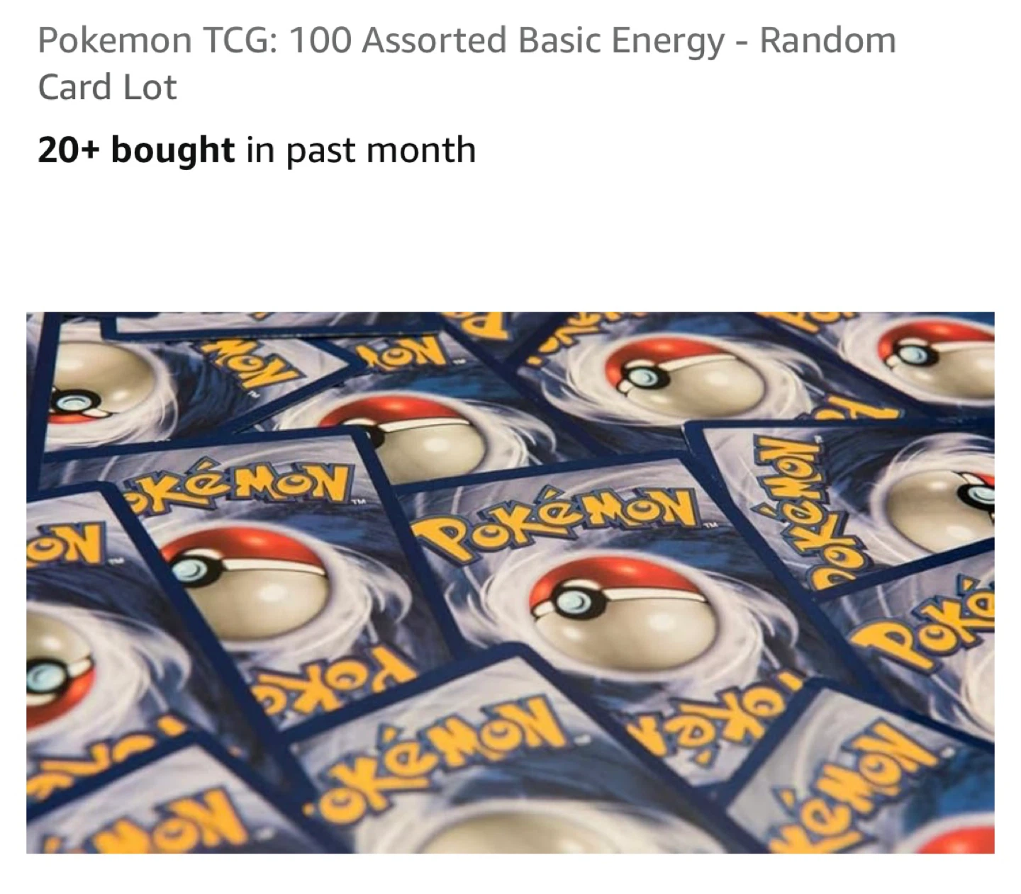 Pokemon TCG 100 Assorted Basic Energy Card Lot - photo 2