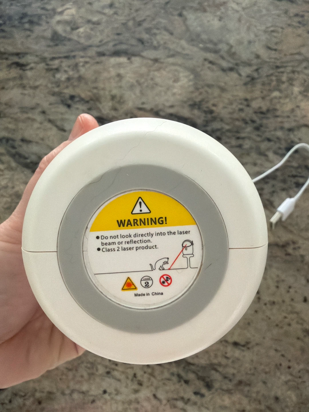 White Pet Toy Laser (broken) 🏆 - photo 3
