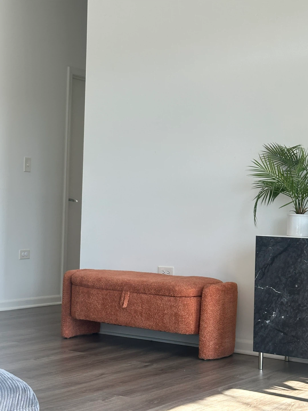 Boucle Storage Bench - Orange 🏆